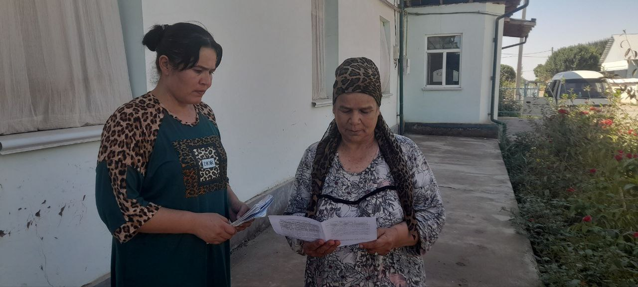 Koʻktom mahallasi Koʻktom koʻchasi xonadonlarida sanitariya targ'ibot ishlari o'tkazildi