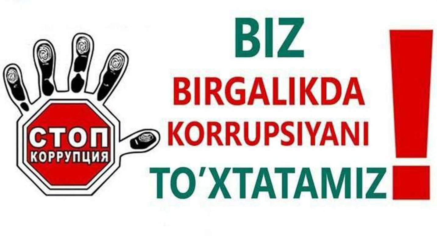 "9-dekabr-Xalqaro korrupsiyaga qarshi kurashish kuni".