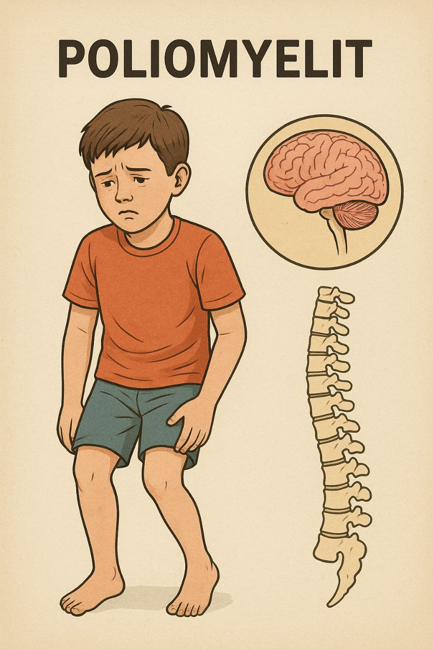 Poliomiyelit – o‘ta yuqumli kasallikdir