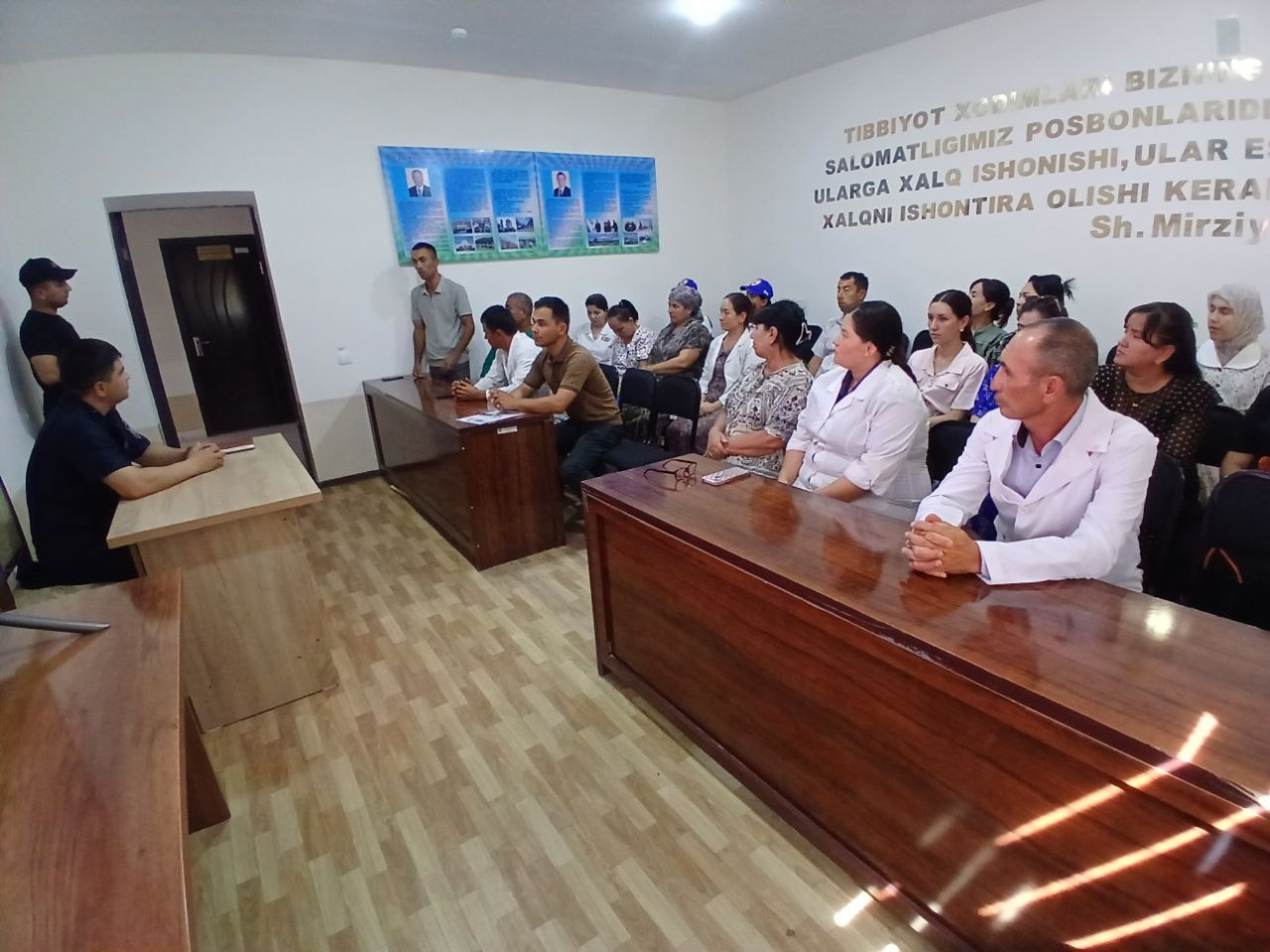 Qo'shko'pir tumanida o‘ta xavfli yuqumli kasalliklarning oldini olish bo‘yicha maxsus-taktik o‘quv mashg‘uloti o‘tkazildi